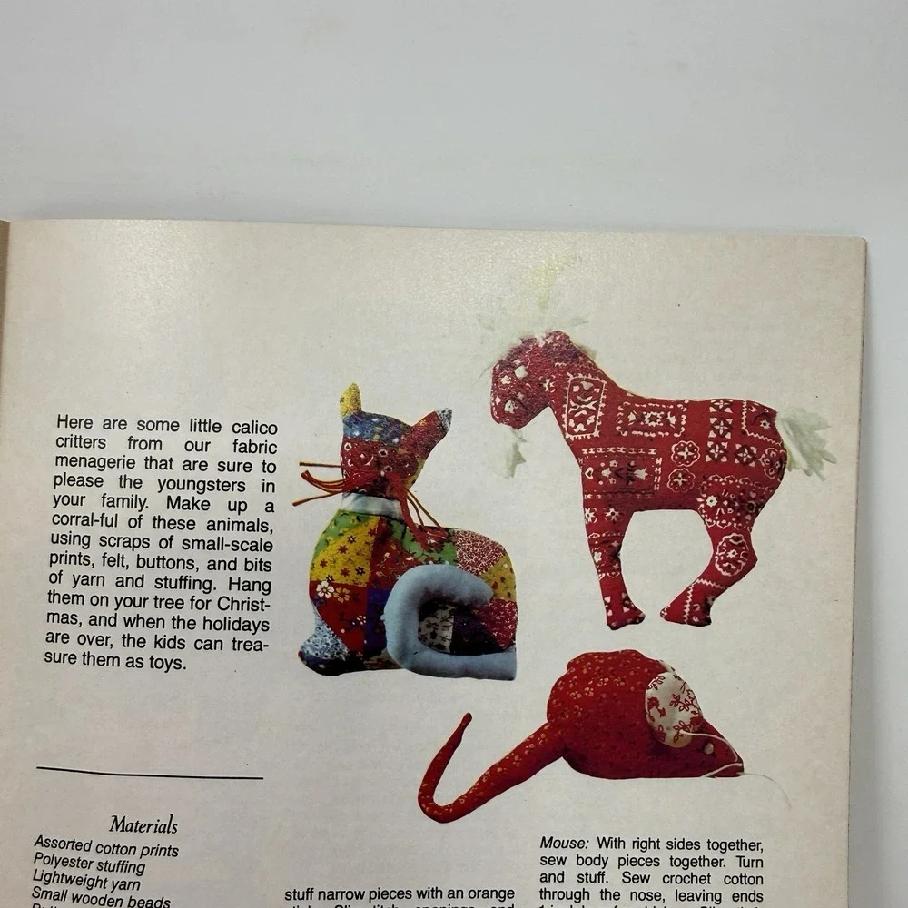 Better Homes And Gardens Homespun Christmas Crafts Cross Stitch Sewing Crafts